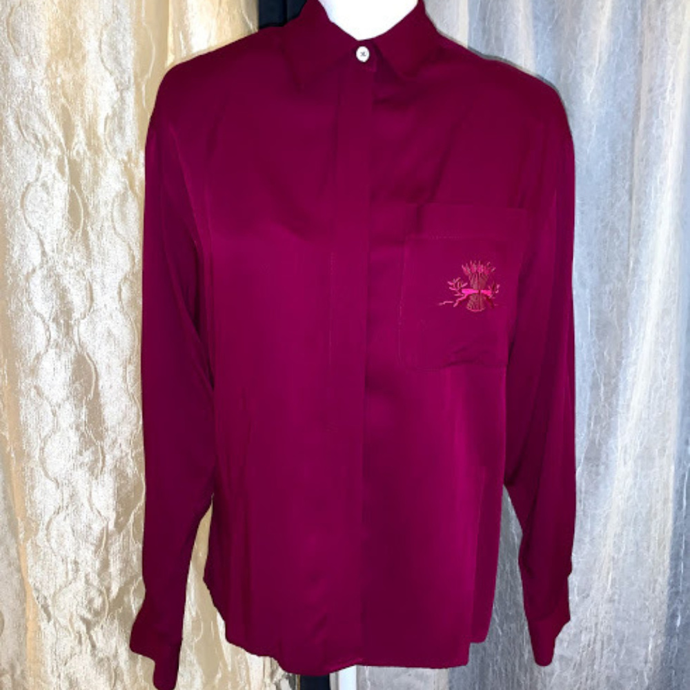 Fuschia Button Down Shirt